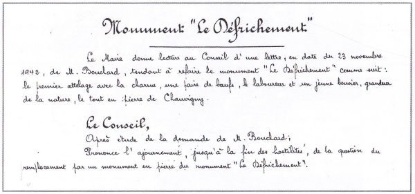 Lettre du statuaire Henri Bouchard