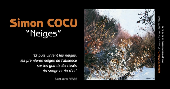 Affiche exposition « Hommage à Simon Cocu, le peintre des Ardennes »
