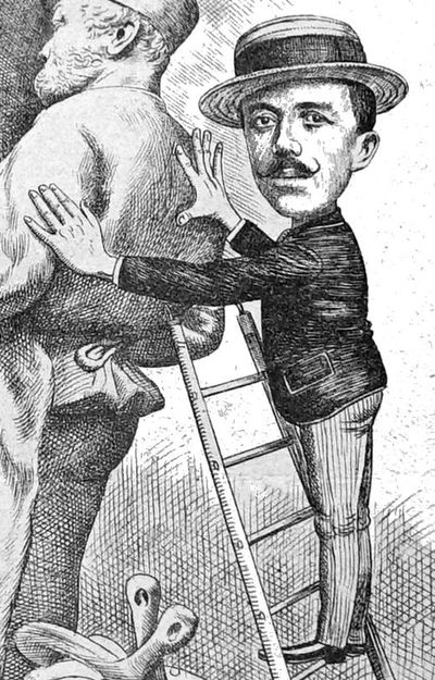 Alphonse Colle
Détail d'une caricature publiée dans La Vie ardennaise illustrée en 1898