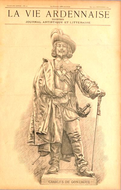 Dessin de Tristan de Pyègne, alias Charles Bosseux (1860-1915)
La Vie Ardennaise illustrée du 2 au 9 septembre 1899