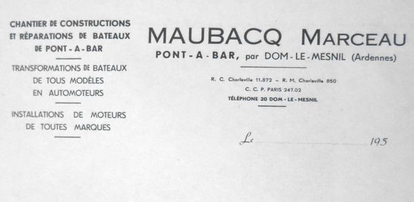 Papier entête Maubacq Marceau