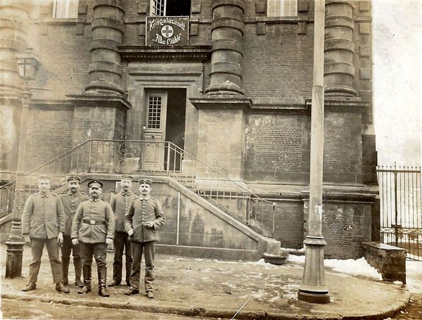 Carte postale allemande Kriegslazarett Alte Mühle, hôpital militaire du Vieux Moulin
Carte vue sur Internet