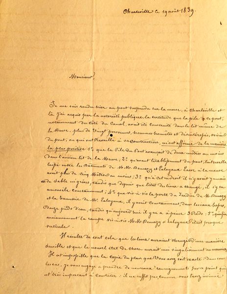 Lettre de Me PERILLEUX avocat
Archives départementales des Ardennes
