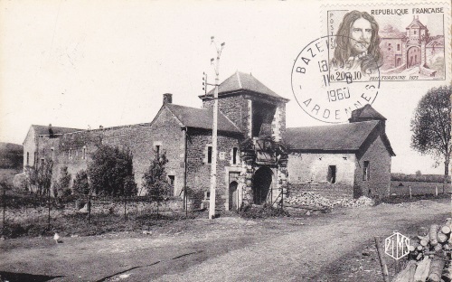 Carte maximum Turenne : la ferme de Bazeilles où il fut élevé