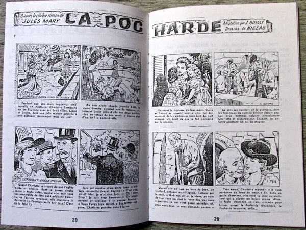 Extrait La Pocharde en bande dessinée
Adaptation J. Boissy Dessins Gaston Niezab
Bulletin des Amis du poman populaire Numéro 13 Automne 1990