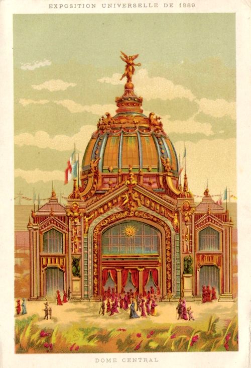 Carte postale Dôme central de l'Exposition universelle de 1889