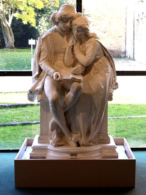 Statue de Paul Malatesta et Françoise de Rimini Musée de l'Ardenne Charleville-Mézières